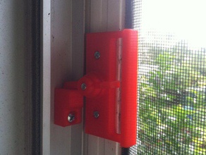 scorrevole sceen serratura della porta all'aperto giardino dispositivo di chiusura 3d print model - Mito3D