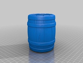 cup barrel kitchen & dining mug western 3d print model - Mito3D