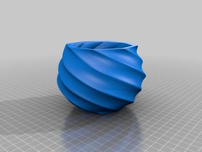 twisted cup kitchen & dining swirl 3d print model - Mito3D