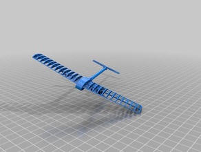 glider frame assembled 3d printing flight fly flying plane wings 3d print model - Mito3D