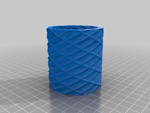 fancy-shmancy desk supply holder 3d printing cup decorative fancy small 3d print model - Mito3D