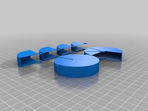 roll-kapa kap 3d baskı kutusu cep boyutunda rulo küçük teneke 3d print model - Mito3D