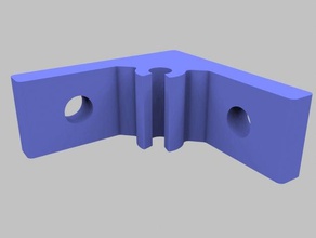 extrusion bracket 30160 inventables diy 3d print model - Mito3D