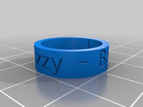 friendship ring rings customized 3d print model - Mito3D