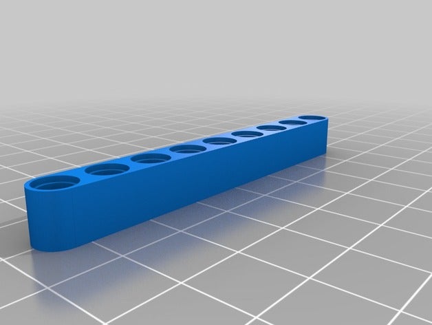 lego viga recta 9 juguetes de construcción personalizado 3D print model - Mito3D