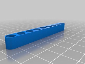 lego geraden Strahl 9 Bau-Spielzeug kundengebundene 3d print model - Mito3D