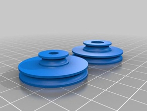 compound pulley bearing plate slowing drill press machine tools hackerspacesg openscad 3d print model - Mito3D