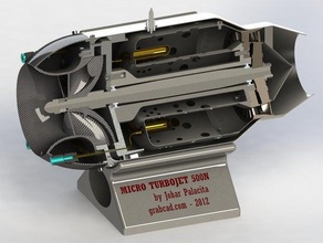 souvenir micro turboréacteur de la machine outils 3d print model - Mito3D