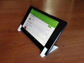 50 degré nexus 7 pieds de la tablette pied 2013 le stand soutien 3d print model - Mito3D