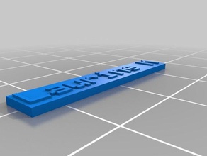 laurine name plate 3d printing customized 3d print model - Mito3D