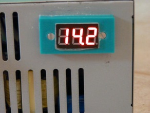 frame box, mini-led-voltmeter-Anzeige - Elektronik abs panel Netzteil reprap voltmetr 3d print model - Mito3D