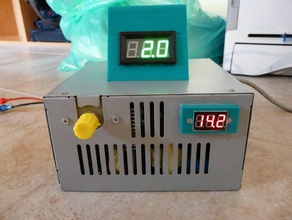 box led ampere panel meter display electronics abs power supply reprap 3d print model - Mito3D