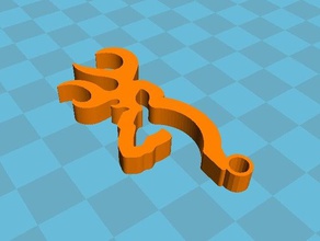 browning Schlüsselanhänger portachiavi 3d print model - Mito3D