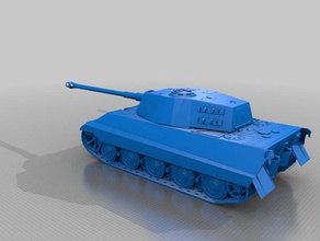 tiger ii 3d print model - Mito3D