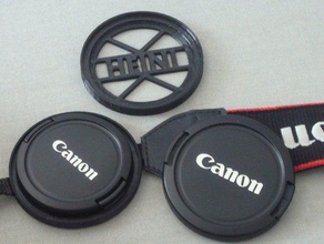 double lens cap holder camera 3d print model - Mito3D