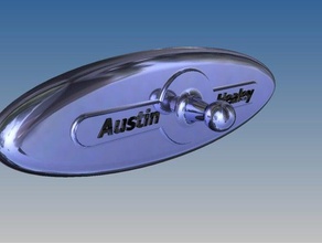 espejo de la vista posterior montaje automoción austin healey 3d print model - Mito3D