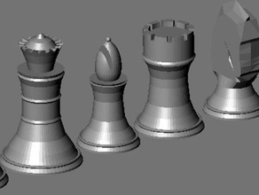 jogo de xadrez outros 3d o blender 3d print model - Mito3D