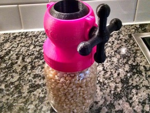 mason jar dispenser kitchen & dining countertopchallenge food popcorn 3d print model - Mito3D
