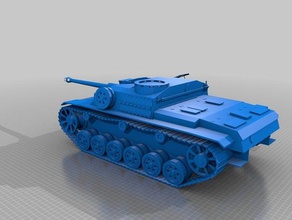 stug iii tanque 3d print model - Mito3D