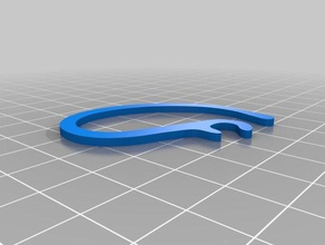 bluetooth headset ear hook replacement parts 3d print model - Mito3D