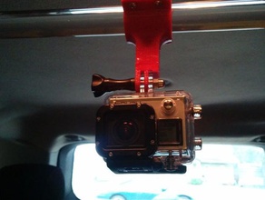 gopro car mount camera 3d print model - Mito3D