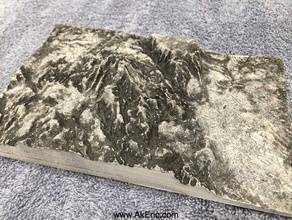 print pikes peak art 3d map topo cheyenne mountain colorado springs cripple creek manitou relief sp terrain2stl topographical topography 3d print model - Mito3D