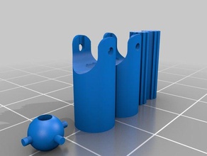 universal joint drucken bereit 3d-drucken Winkel bend flex Gelenk universal-joint 3d print model - Mito3D