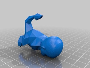 baby head charmander math art 3d print model - Mito3D