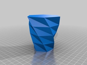 twisted vase polygon - 6 Seiten 78deg rot Container kundengebundene 3d print model - Mito3D