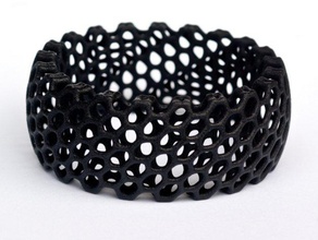 regular bracelet other 3dprint bangle cellular nervoussystem generative jewelry 3d print model - Mito3D