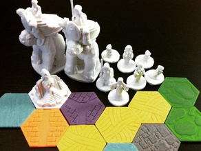 tasca-tattiche terza edizione fedeli luminosa dea giochi amazon gioco da tavolo chierico continuum la divinità fantasia di dèi gronk santo magia in miniatura tasca sacerdote sacerdotessa rpg strategia tattiche il tempio wargame viandante procedura guidata 3d print model - Mito3D