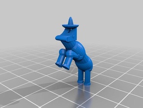 burro sombrero 3d print model - Mito3D