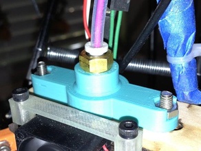 rostock'ta bowden hotend push-fit konnektör 3d yazıcı parçalar sıcak sonu itme fit tüp 3d print model - Mito3D