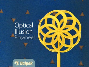 optische illusion windrad v25 outdoor & Garten Luft Blume Blumen hypnotisch Bleistift pinwheel rotary rotation wind 3d print model - Mito3D