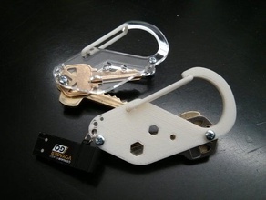 diy keybiner Schlüsselanhänger Karabiner Schlüssel Schlüsselhalter 3d print model - Mito3D