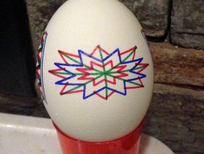 pysanka 3 eski varyant 2d sanat Paskalya yumurta yumurta-bot eggbot pysanky Ukraynalı yumurtası 3d print model - Mito3D