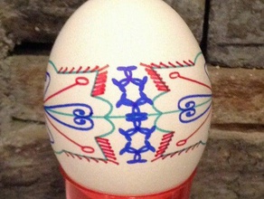 pysanka variant 2 old 2d art easter egg egg-bot eggbot ukranian 3d print model - Mito3D