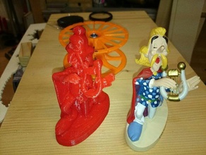 troubadix heykeller asterix david sls miraculix obelix tarama 3d print model - Mito3D