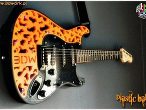 stratocaster body guitar 3d print model - Mito3D