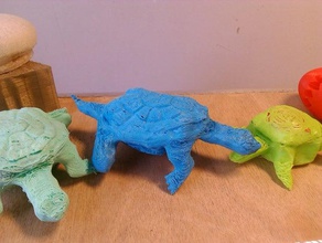la tortue à carapace morph fossiles sculptures 3d print model - Mito3D