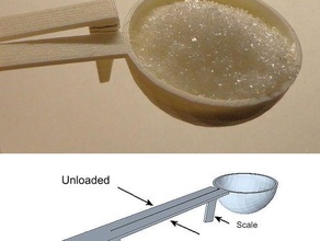 cucchiaio bilancia misura il peso cucina & sala da pranzo countertopchallenge 3d print model - Mito3D