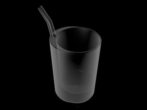 slurpz glass straw include kitchen & dining soda straws 3d print model - Mito3D