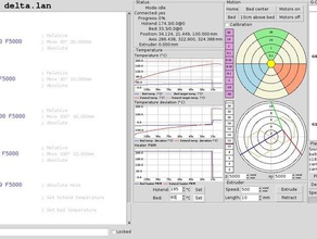 3 controle da impressora Impressoras 3d software de a delta gcode pronterface o 3d print model - Mito3D