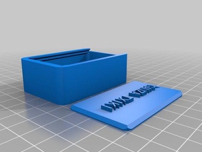 caja personificada recipientes personalizado 3d print model - Mito3D