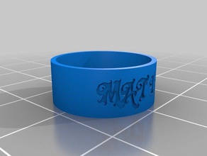 mi anillo de papa los anillos personalizado 3d print model - Mito3D