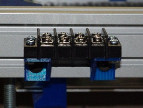 terminal block holder aluminium extrusion 3d printer parts aluminum 3d print model - Mito3D