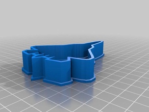 fighter cookie cutter kitchen & dining 3d print model - Mito3D