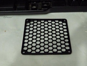 yet another 80mm fan grille electronics grill 3d print model - Mito3D