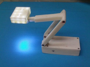 lyman miniatura pieghevole utilità lampada gadget countertopchallenge led a 3d print model - Mito3D