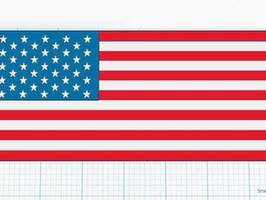 Amerikan bayrağı 3d baskı 3d print model - Mito3D